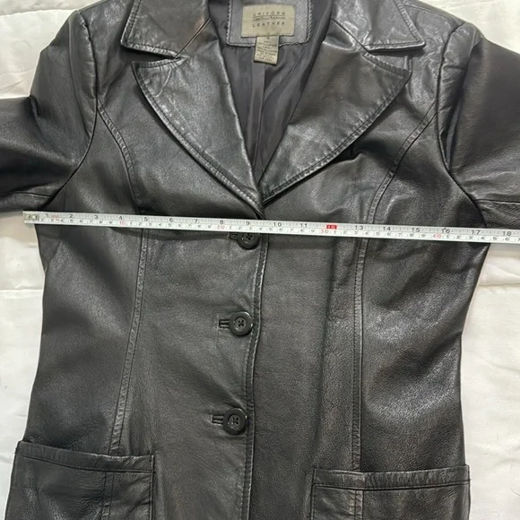 John Paul Richard Genuine Black Leather Jacket Uniform Leather - Picture 3 of 9